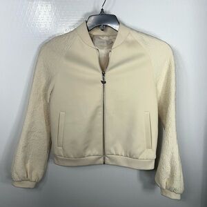 Ochirly Cream Bomber Jacket 120